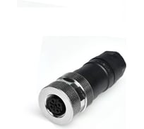 Соединитель клеммный VELLEDQ M12-F04T, Розетка, Прямой с клеммником, Пластик 4-PIN IP65250 AC/DC, 08-00024708