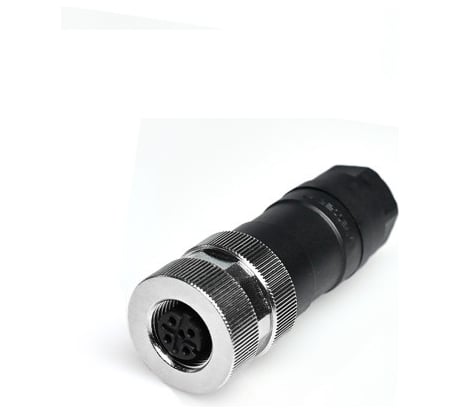 Соединитель клеммный VELLEDQ M12-F04T, Розетка, Прямой с клеммником, Пластик 4-PIN IP65250 AC/DC, 08-00024708