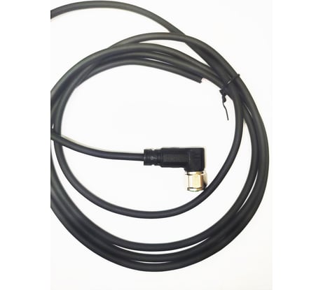Соединитель кабельный VELLEDQ M8-F03S-5.0PVC/BK, Розетка, Угловой с кабелем, Пластик 3-PINIP67, кабель 5 м, 60 DC, 08-00024690