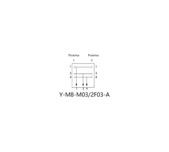 Соединитель клеммный VELLEDQ Y-M8-M03/2F03A 08-00024679