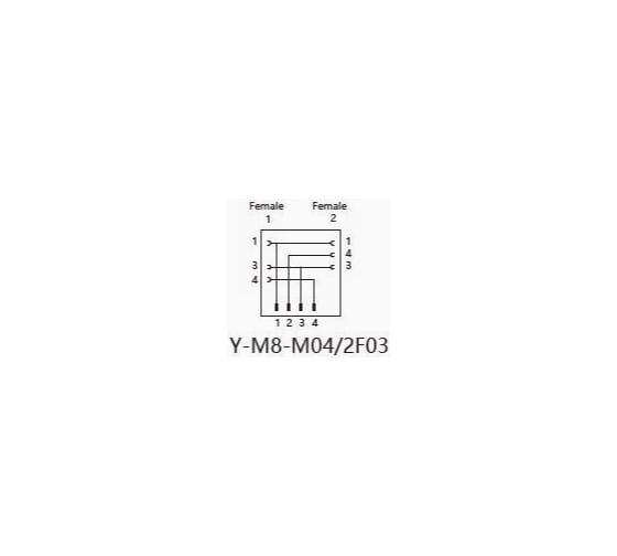 Соединитель клеммный VELLEDQ Y-M8-M04/2F03 08-00024678
