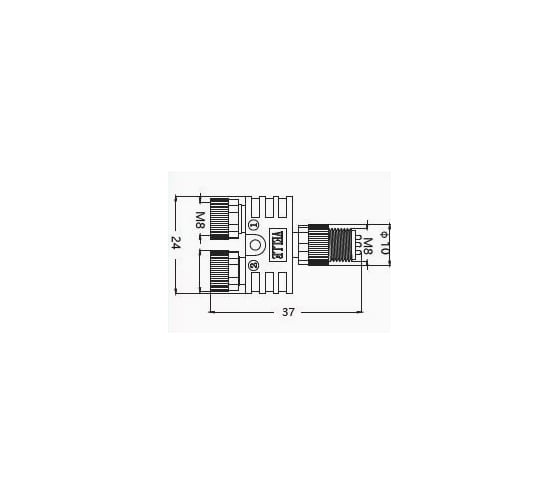 Соединитель клеммный VELLEDQ Y-M8-M04/2F03 08-00024678