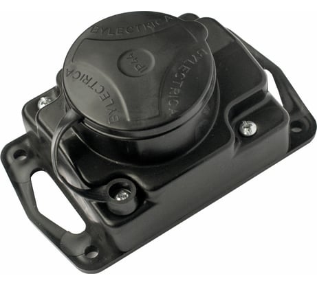 Переносная розетка Bylectrica 1-местная штепсельная с заз.конт. каучук IP44, Р16-413