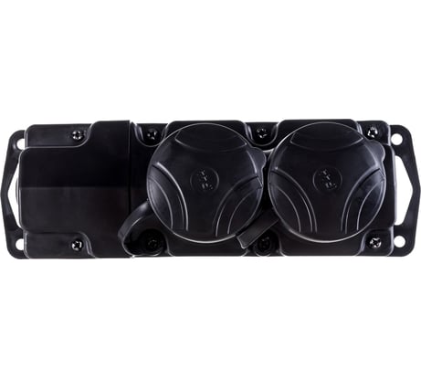 Переносная розетка Bylectrica 2-местная штепсельная с заз.конт. каучук IP44, Р16-415