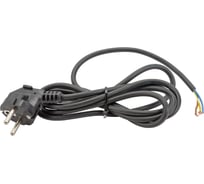 Шнур с евро вилкой АБК-СИЛА с заземляющим контактом ПВС 3х0,75мм.кв. 1,5м чёрный 50067011