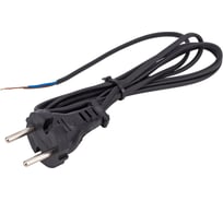 Шнур с плоской вилкой АБК-СИЛА ШВВП 2х0,75мм.кв. 1,5м чёрный 50067007