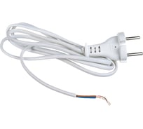 Шнур с плоской вилкой АБК-СИЛА ШВВП 2х0,75мм.кв. 1,5м белый 50067005