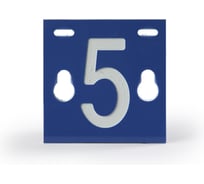 Табличка номера фидера №5 ЭНЕРВИК /ENSTO PEM241.5R, 64x64x3 мм (1 шт.) PEM241.5R-1