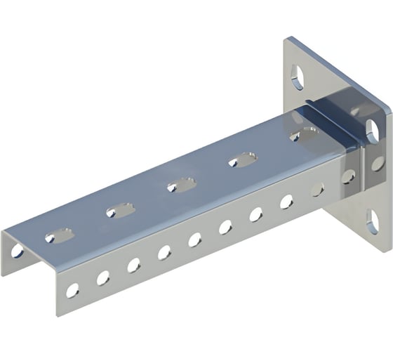 Стойка консольная ООО "СТАЛЬНЫЕ СИСТЕМЫ" SK-P-1500 40x30 (2,5мм) с приварным основанием L=1500мм горячий цинк SK12KG150-28 1