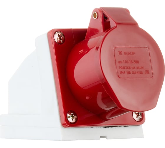 Стационарная розетка АБК-СИЛА HT- 114 16А 3Р+РЕ 380В IP-44 2711402