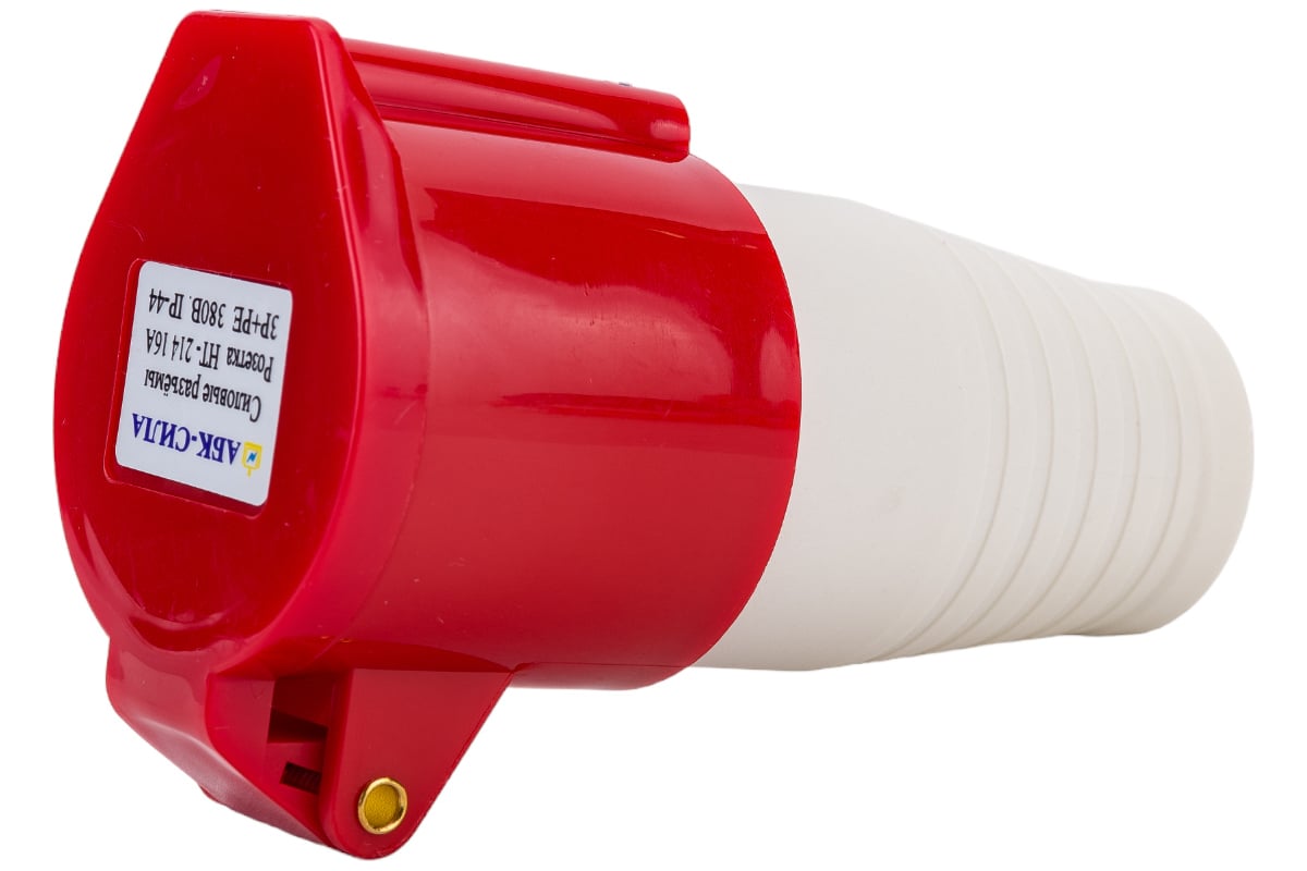 Переносная розетка АБК-СИЛА HT- 214 16А 3Р+РЕ 380В IP-44 2721411 ...