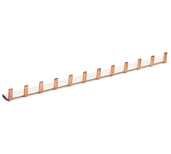 Гребенчатая шина Hager 1-полюсная, 10мм2, 12M 2086306