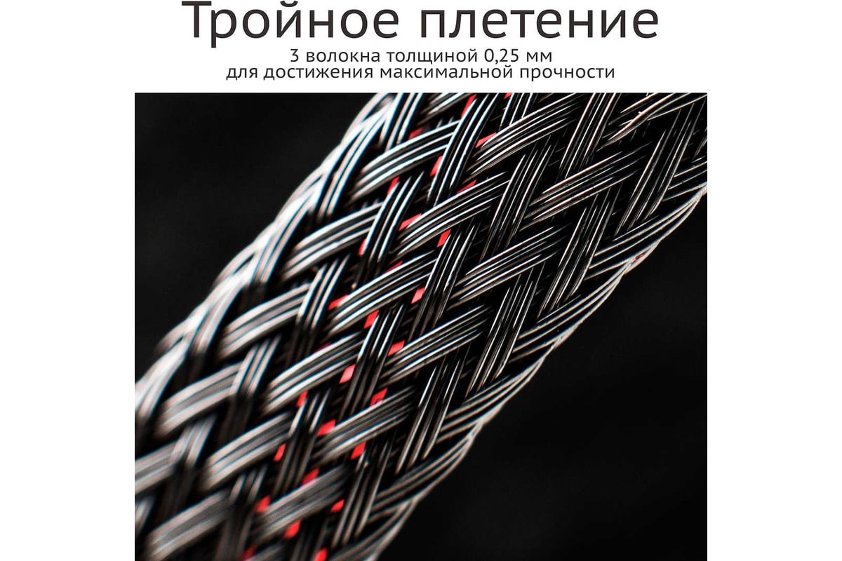 Оплетка Texplet змеиная кожа для защиты проводов 10..16 мм черная (200 ...