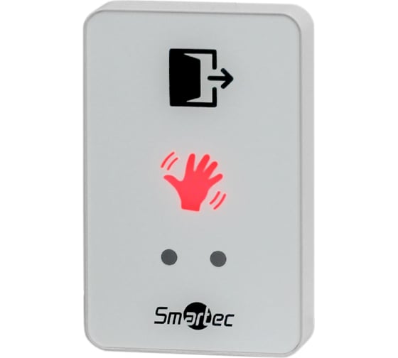 Кнопка ИК-бесконтактная Smartec ST-EX310L-WT накладная, белая, СИД индикатор, НЗ/НР контакты smkd0641