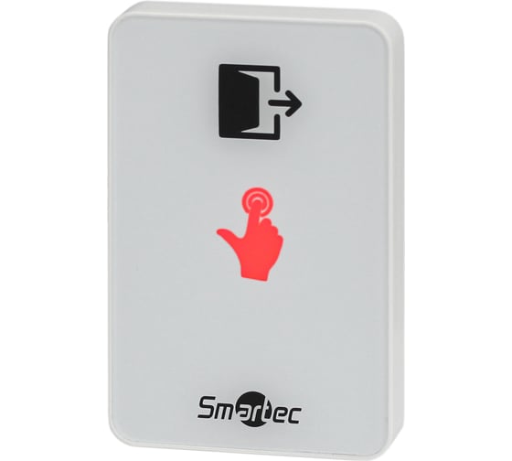 Кнопка сенсорная Smartec ST-EX410L-WT накладная, белая, НЗ/НР контакты smkd0655 1