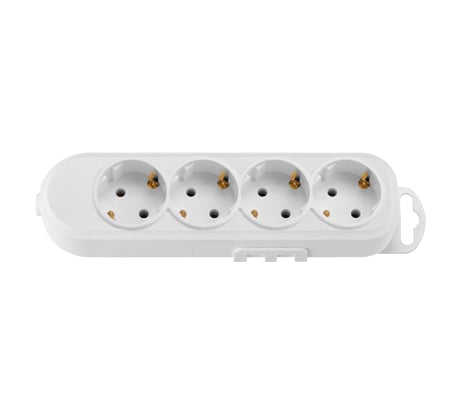 Переносная розетка Bylectrica 4-местная, с заз.контактом, Р16-9182