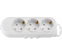 Переносная розетка Bylectrica 3-местная с заз.контактом, Р16-9166