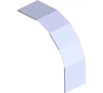 Крышка угла вертикального внешнего LOTOK лотка лестничного 90' 500 толщина 1,5 мм LAELC 90' 500 (1,5)