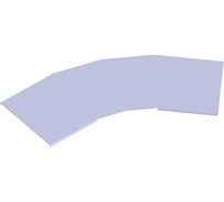 Крышка угла горизонтального лотка лестничного 45' LOTOK 600 толщ. 1,5 мм LAFLC 45' 600 (1,5)