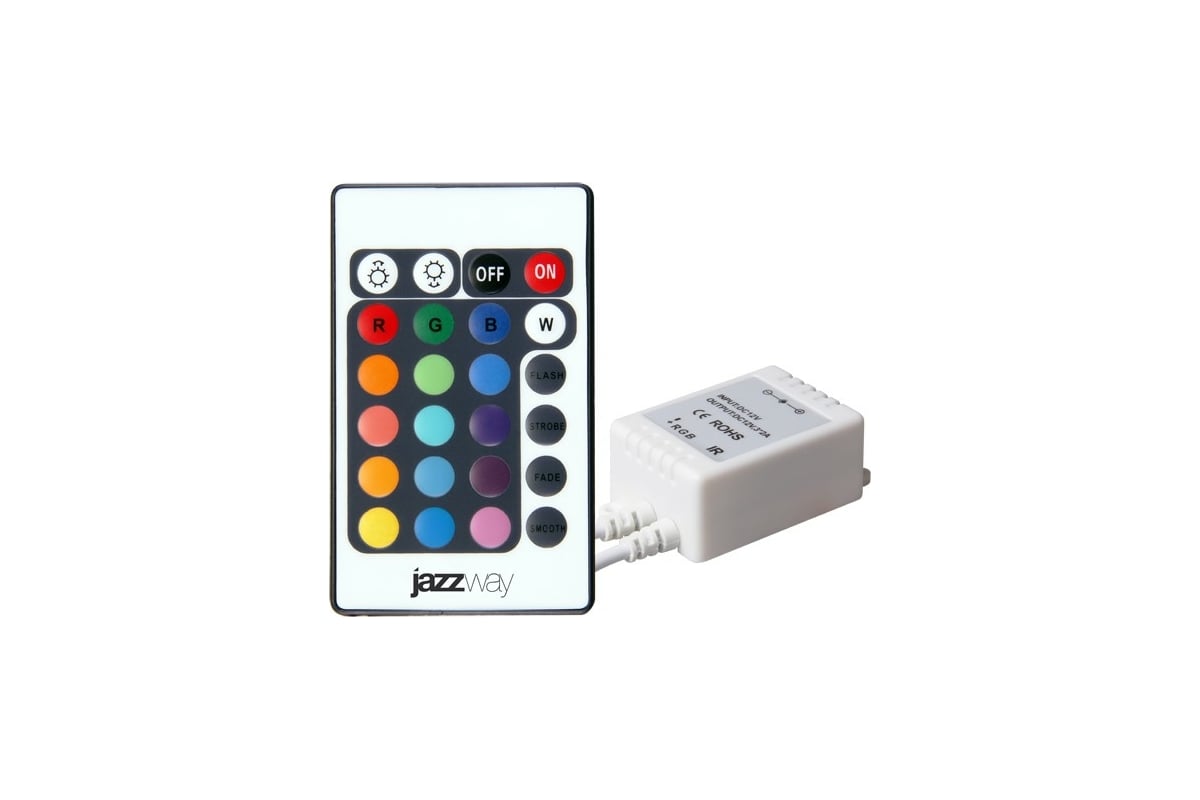 Управление светодиодной лентой. 3327385 Контроллер RGB ZC-1000rc 12v 3x2а 72w (ir) Jazzway. RGB контроллер Jazzway. Контроллер RGB 12v-144w Jazzway. Jazzway контроллер д/RGB лент, ИК-пульт, 12v/6а,ZC-1000rc.3327385.