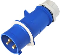 Вилка Bylectrica двухполюсная с заземляющим контактами 16 А, IP44, ВП16-972