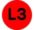 Наклейка EKF L3, диаметр 20мм, 100 шт PROxima an-2-15-2 1