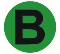 Наклейка EKF B, диаметр 20мм, 100 шт PROxima an-2-9-1