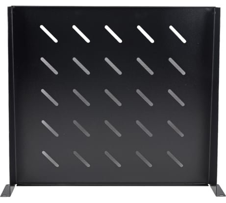 Полка Cabeus перфорированная, консольная, 2U, глубина 400 мм, SH-J017-2U-400-BK
