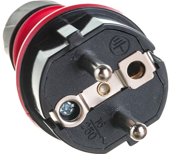 Вилка евро Electraline прямой ввод 16А 230В IP54 55082