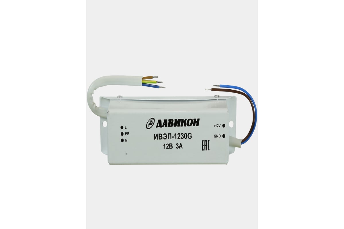 Блок питания ДАВИКОН AC/DC - стабилизированный ИВЭП-1230G - выгодная ...