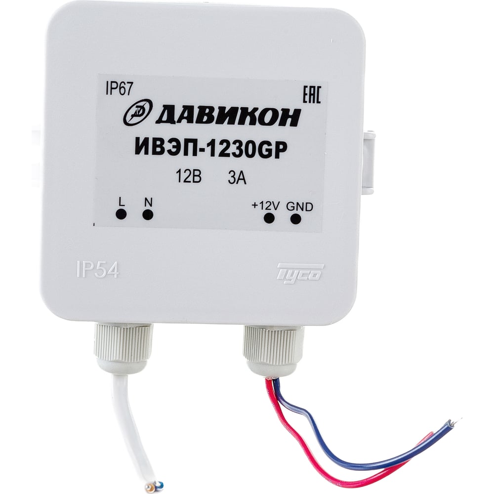 Блок питания ДАВИКОН AC/DC - стабилизированный ИВЭП-1230GР - выгодная ...