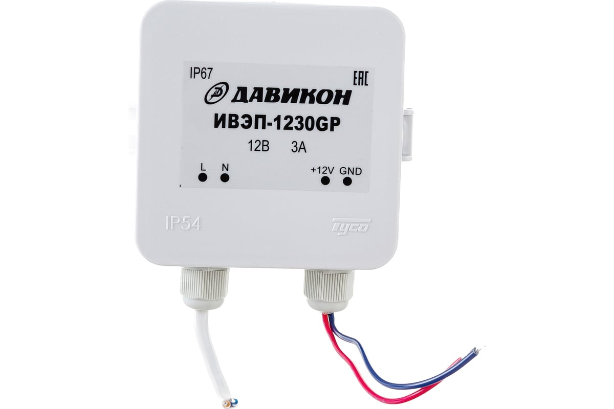 Блок питания ДАВИКОН AC/DC - стабилизированный ИВЭП-1230GР - выгодная ...