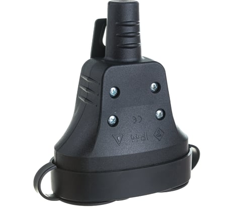 Переносная разборная розетка SVET РА 16-004 УХЛ3 IP44, каучук, двойная SV0302-0004