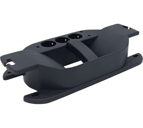 Переносная 3-местная розетка SVET РА 16-007 УХЛ3, каучук, розетка с рукояткой SV0302-0012