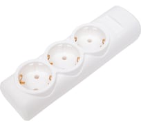 Сетевая колодка PROGIX 3 розетки, с/3, белая SK3GXW