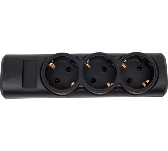 Сетевая колодка PROGIX 3 розетки, с/3, чёрная SK3GXB
