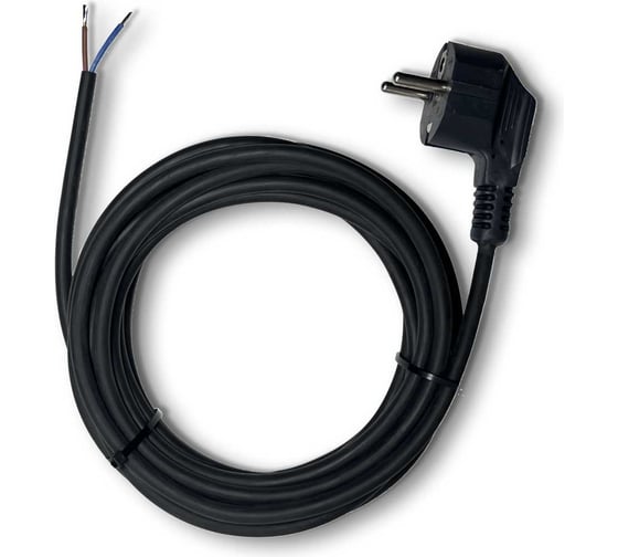 Сетевой кабель PROGIX с евровилкой 2 метра КГ 2x1.5 чёрный PG038 1