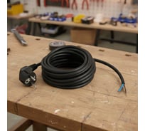 Сетевой кабель PROGIX с евровилкой 7 метров КГ 2x1.5 чёрный PG041