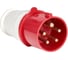 Вилка силовая ARTSUN P-3F-32А -IP44-5P 2