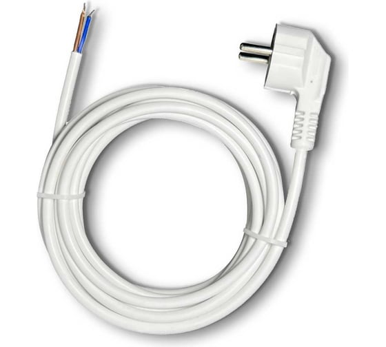 Сетевой кабель с евровилкой PROGIX 10 метров, ПВС 2x1.5 белый PG030 1
