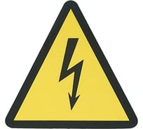 Знак электробезопасности HLT наклейка, Молния, 150х150х150мм, упаковка 21 шт 081-26-20