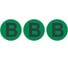 Знак электробезопасности HLT символ B d=20мм зеленая, упаковка 100 шт 081-26-031 1