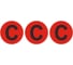 Знак электробезопасности HLT символ C d=20мм красная, упаковка 100 шт 081-26-029 1