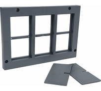 Приборная рамка KOPOS на 6 модулей 45х45 напольного лючка KOPOBOX 80 PP 80/45/6_LB