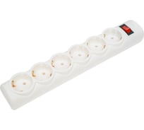 Сетевая колодка PROGIX 6 розеток, с/3, белая K4GM240