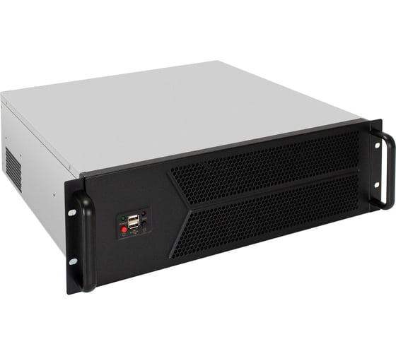 Серверный корпус ExeGate Pro 3U450-12 RM 19", высота 3U, глубина 450, БП 1U-800ADS, 2 USB 298402