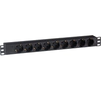 Блок розеток ExeGate ServerPro PDU-19H907 Al-9S-C20, 19, 1U, алюминий, 9Schuko, С20 280853