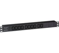 Блок розеток ExeGate ServerPro PDU-19H003 Al-10C13-C14, 19, 1U, алюминий, 10 IEC 320 C13, С14 280861