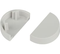Заглушка для полукруглого кабельканала ЭРА ECKK2012FW белая 20x12мм 2шт/комплект Б0064918