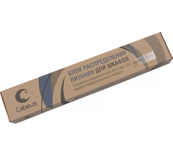 Блок евророзеток Cabeus горизонтальный, 4 розетки, 10 A, шнур 2 м, вилка IEC 320 C14 PDU-4P-2IEC